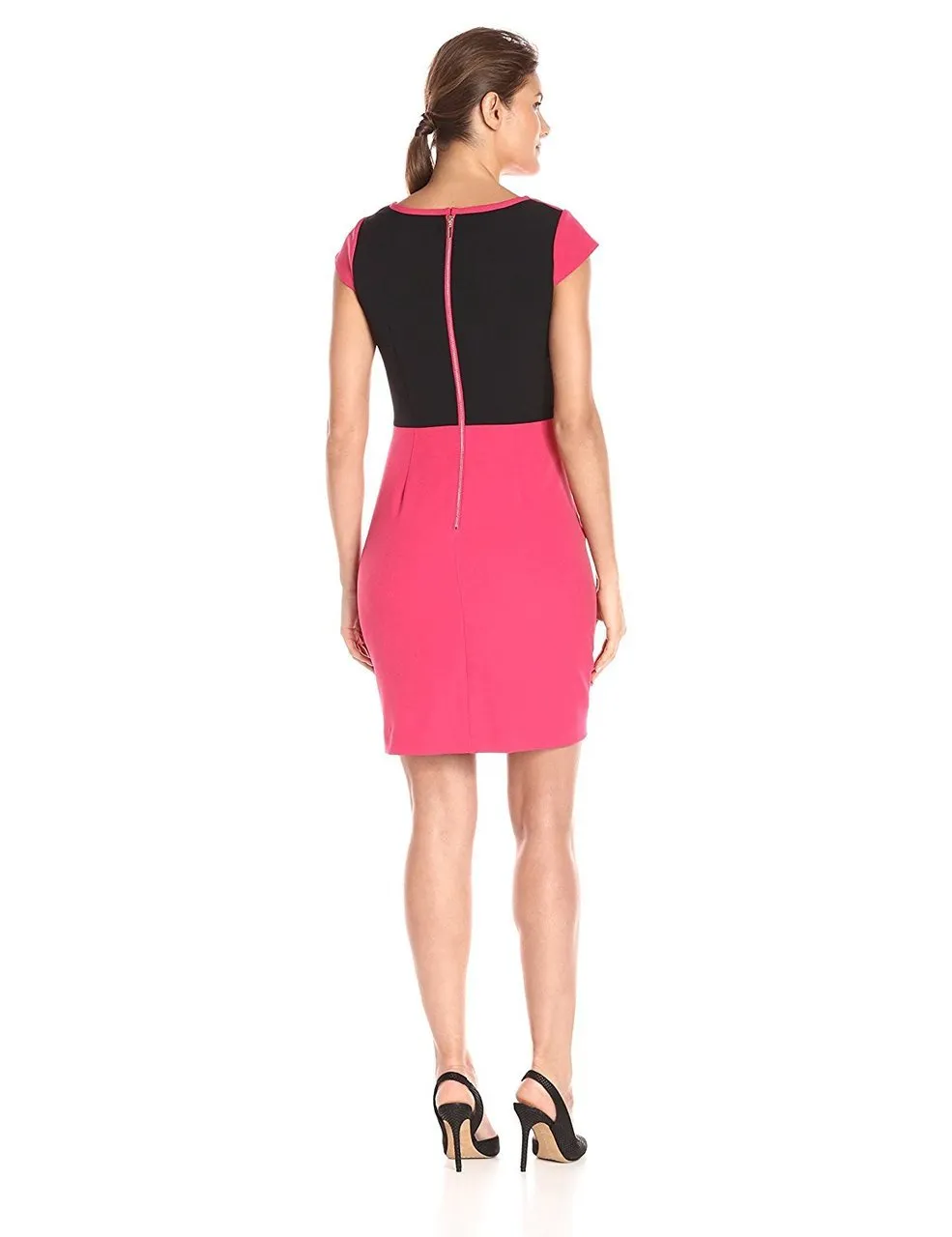 Adrianna Papell - 13263600 Color Block Sheath Dress