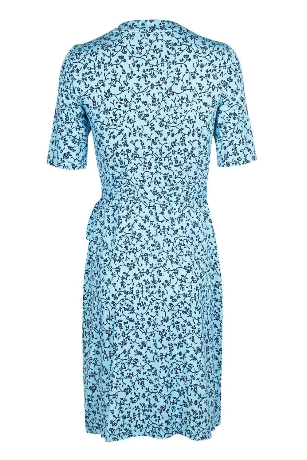 Adrianna Papell - AP1D103458 Floral Print V-neck Wrap Sheath Dress