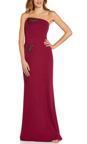 Adrianna Papell AP1E207890 - Strapless Sheath Long Gown