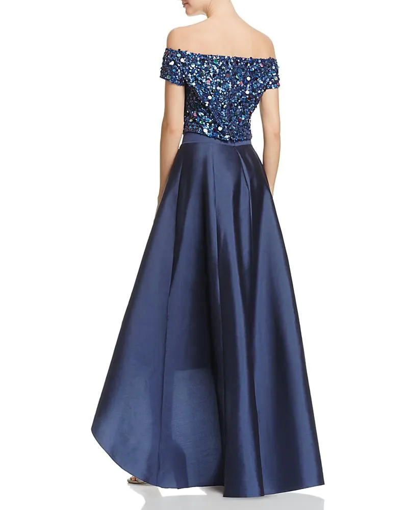 Adrianna Papell - Sequined High Low Gown  AP1E201583