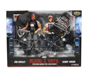 AEW : Exploding Barbed Wire Death Match (Kenny Omega & Jon Moxley) Ringside Exclusive Figure Set