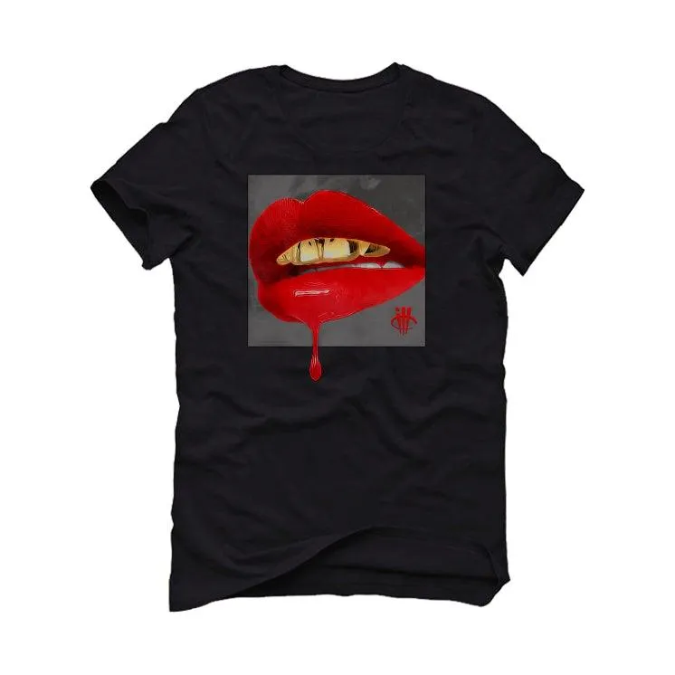 Air Jordan 14 Red Lipstick Black T-Shirt (LIPSTICK)