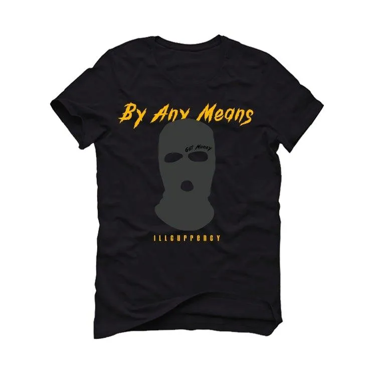 Air Jordan 9 Dark Charcoal University Gold Black T-Shirt (By any means)