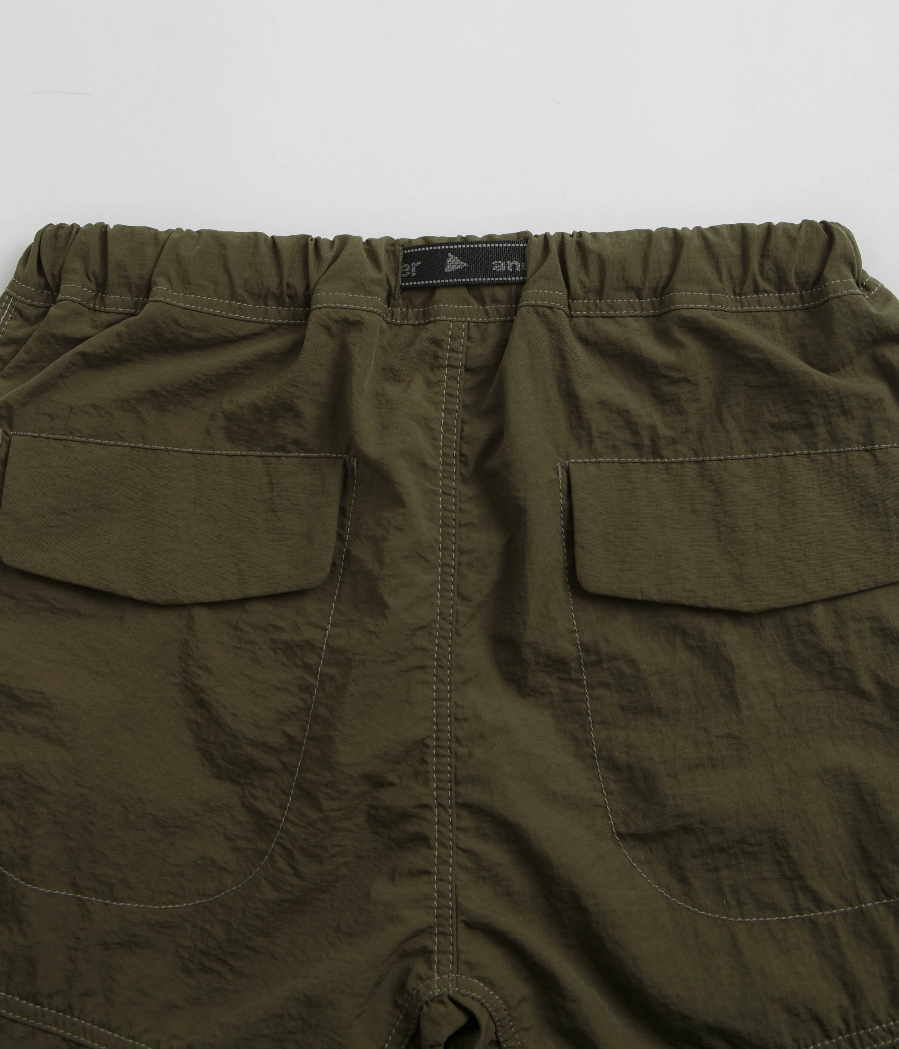 and wander Ny Taffeta Hiker Shorts - Dark Khaki