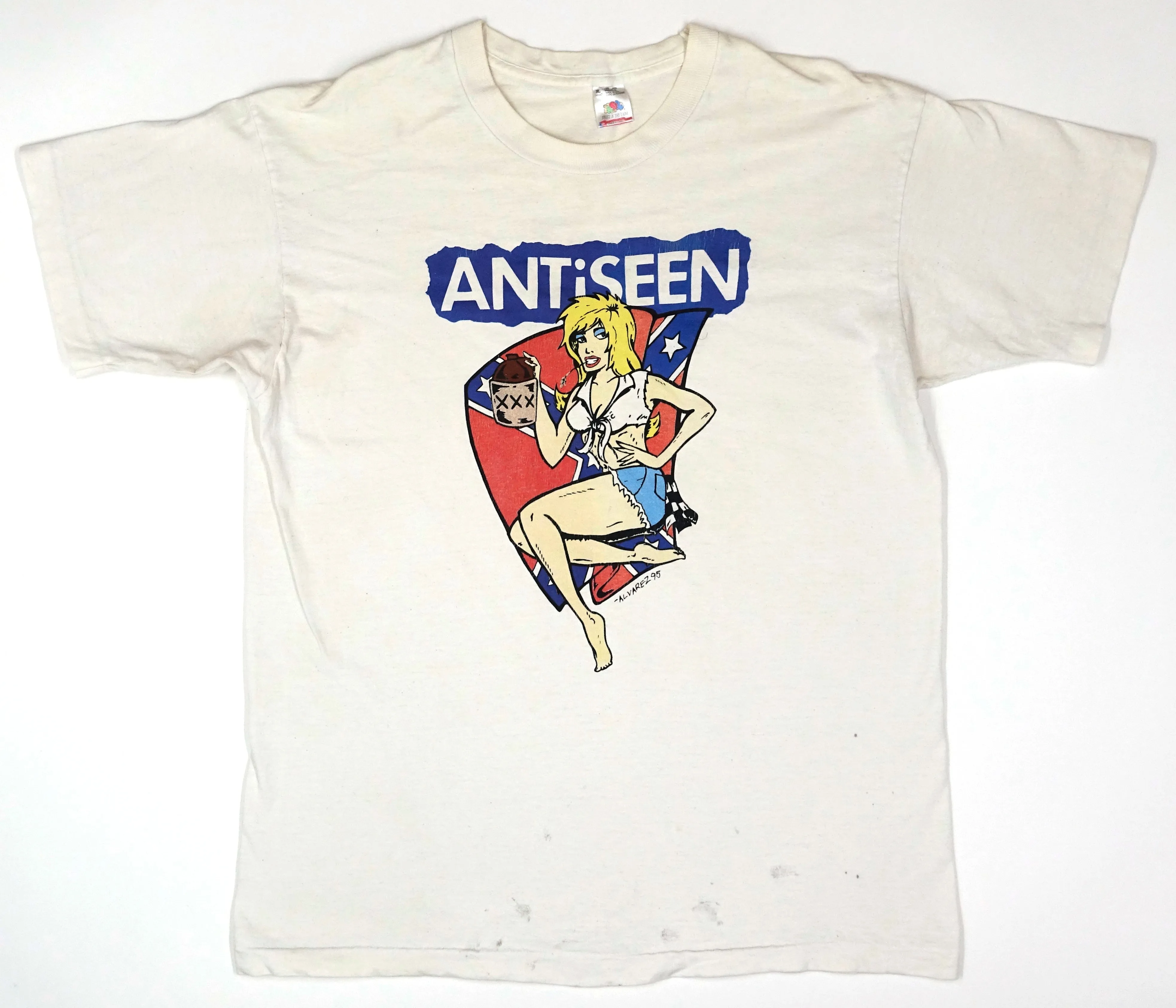 Antiseen - Moonshine Dixie Girl 1995 Tour Shirt Size XL