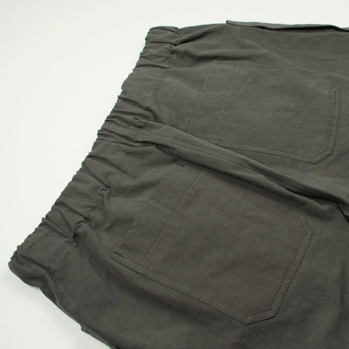 Arpenteur - Cargo Shorts Cotton / Linen Poplin - Dark Grey