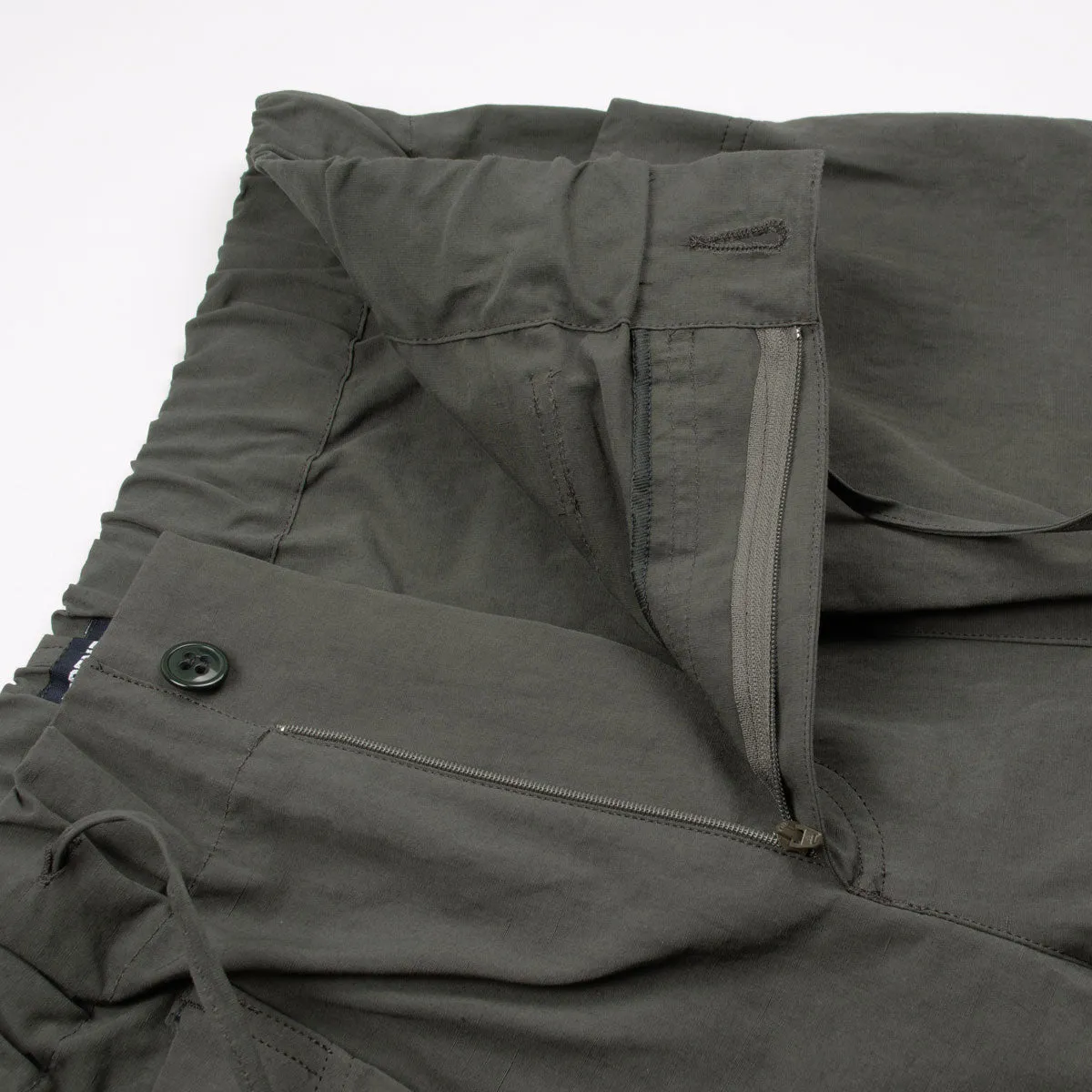 Arpenteur - Cargo Shorts Cotton / Linen Poplin - Dark Grey