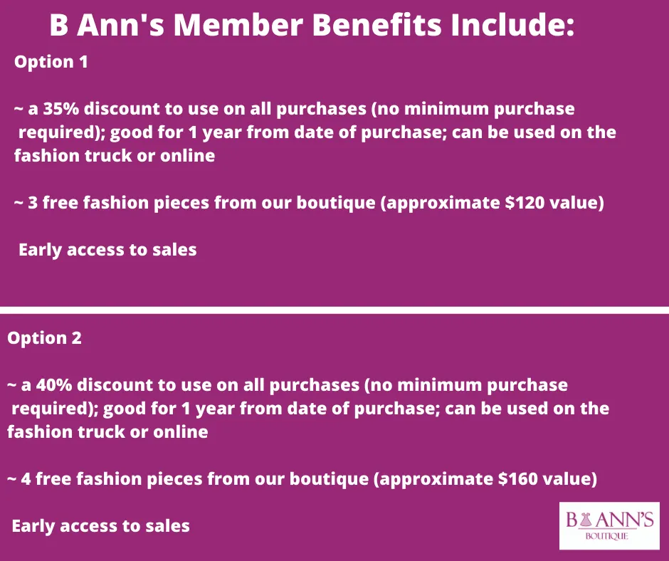 B ANN'S MEMBERSHIP