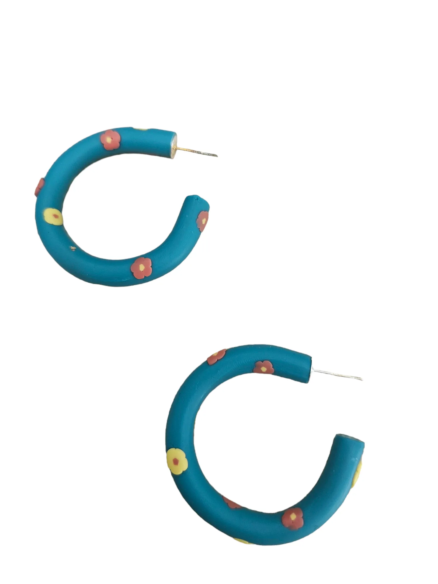 Candy Colors Geometric Circle Acrylic Hoop Earrings - 3 styles