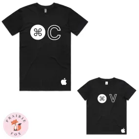 Command C Command V - Dad and Son T-Shirt