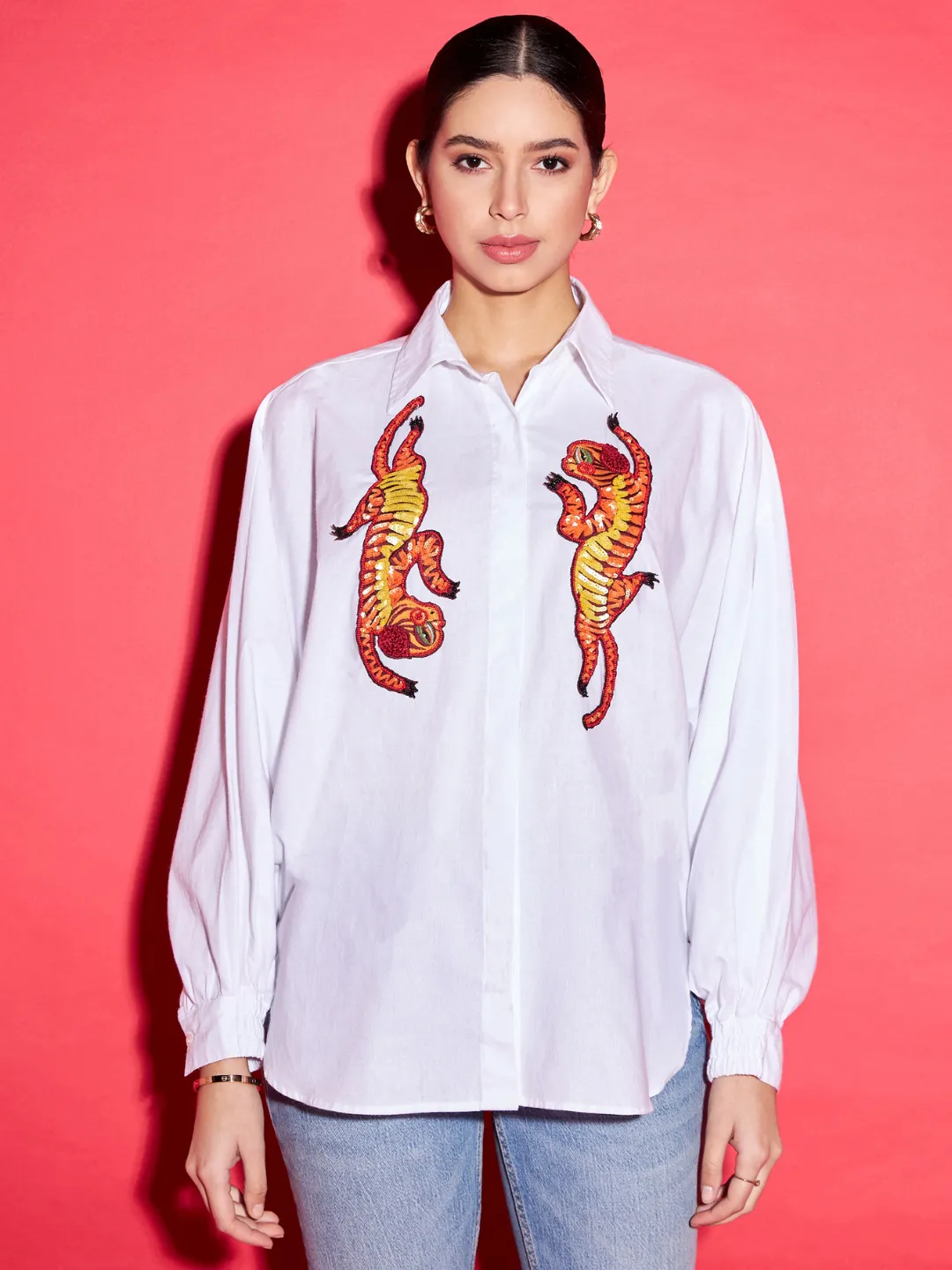 Cotton Sequinned Shirt