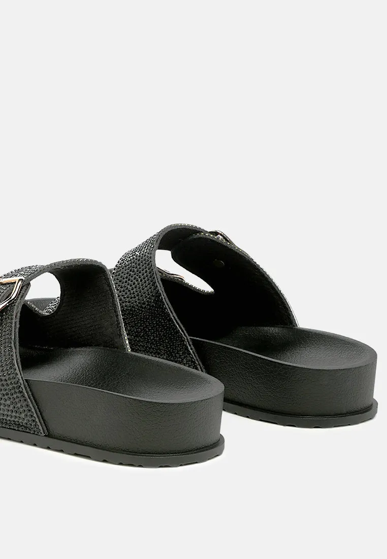 Crystal Buckled Slip-On