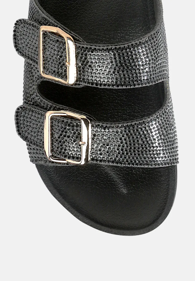 Crystal Buckled Slip-On