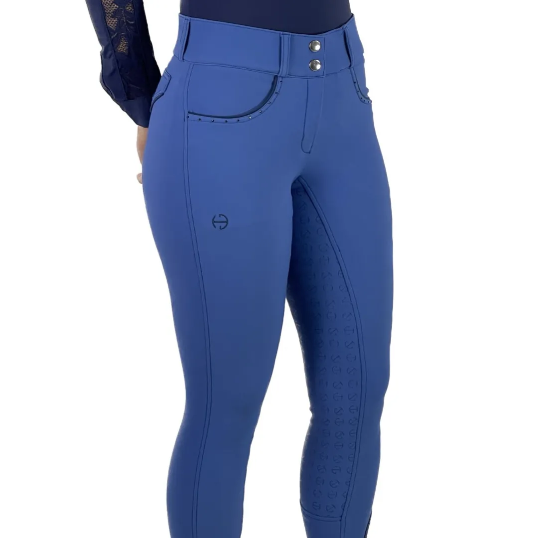 Crystal Evolution Full Seat Breeches - Delft Blue