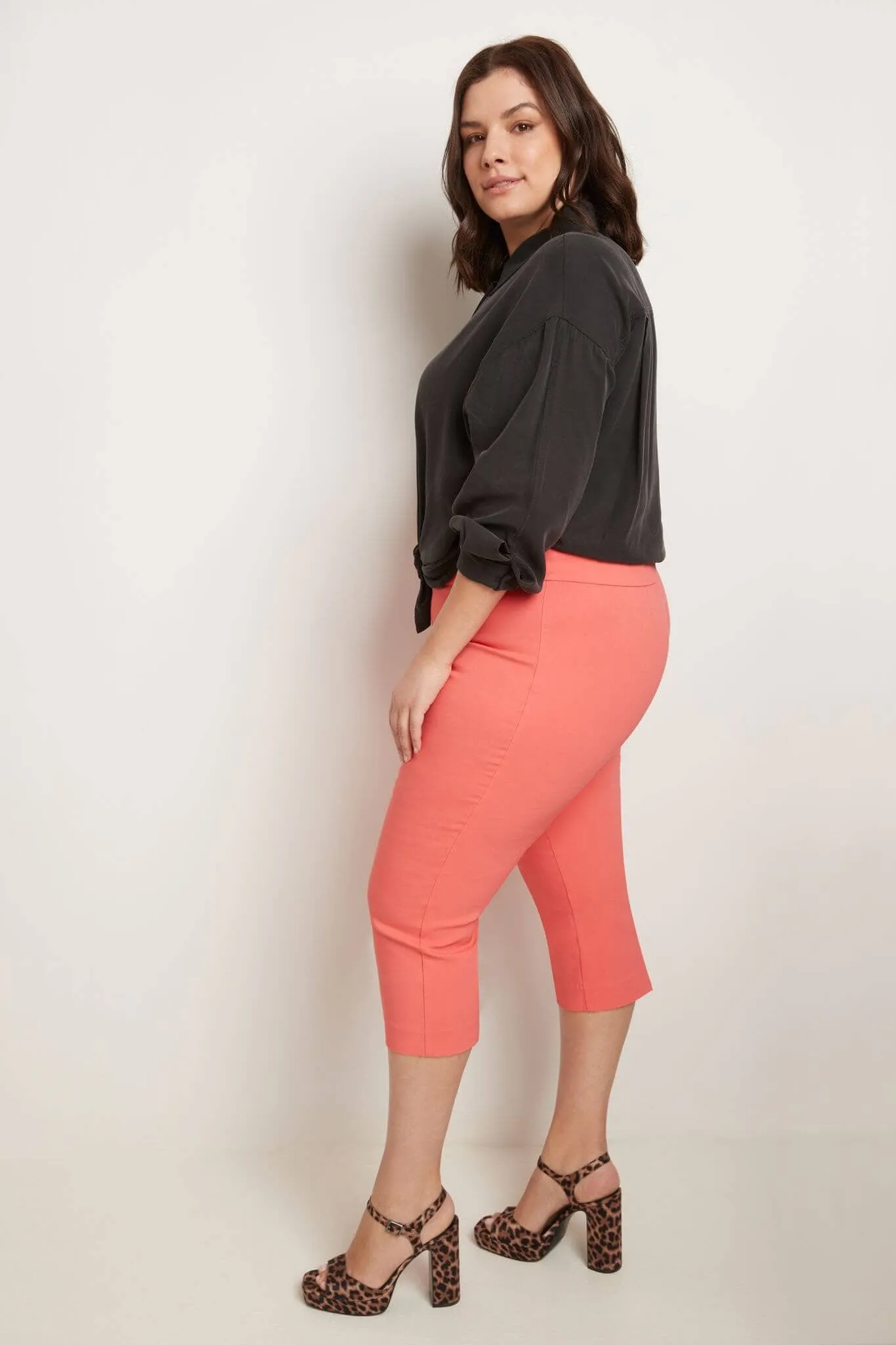 Curvy Capri with Flattering Wide Waistband