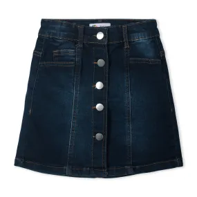 Dark Blue Denim Skirt