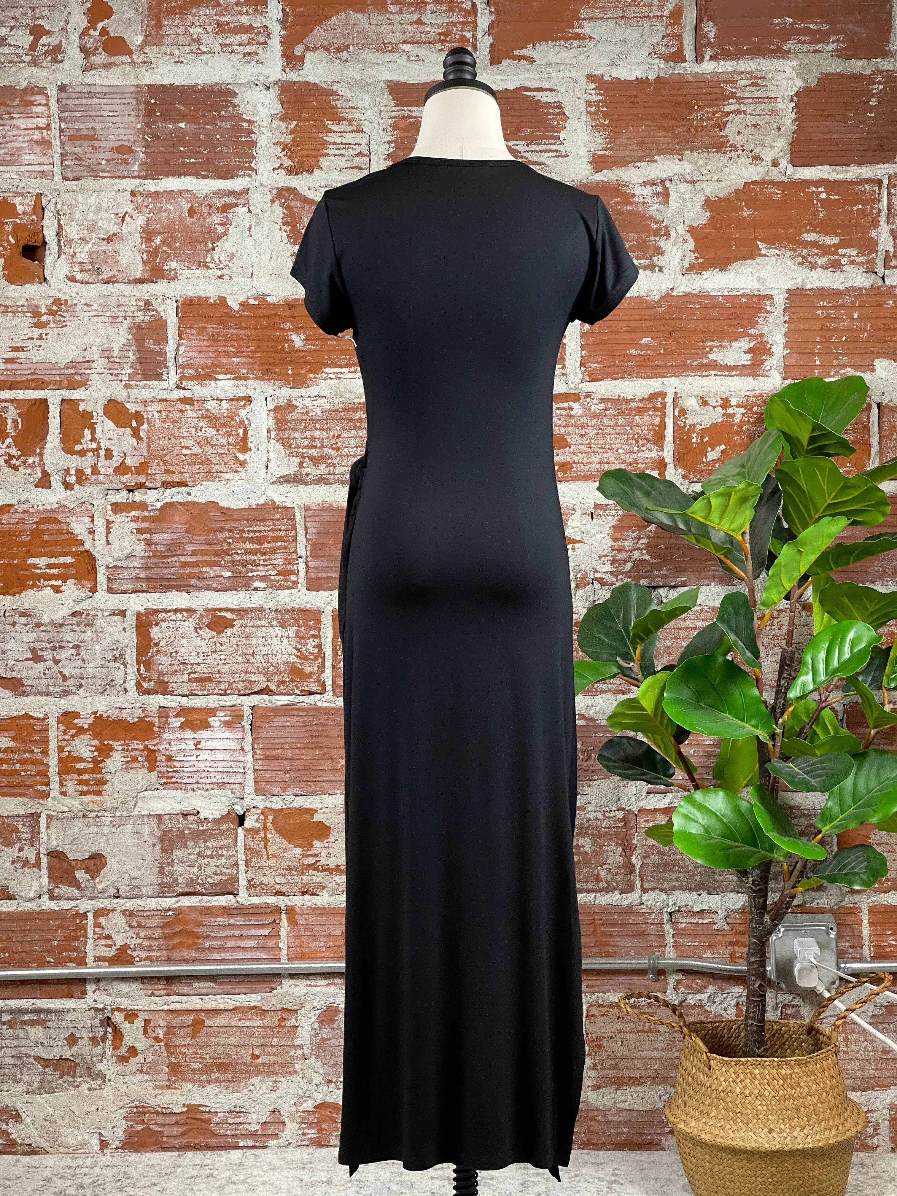 Dex Knotted Dress in Black