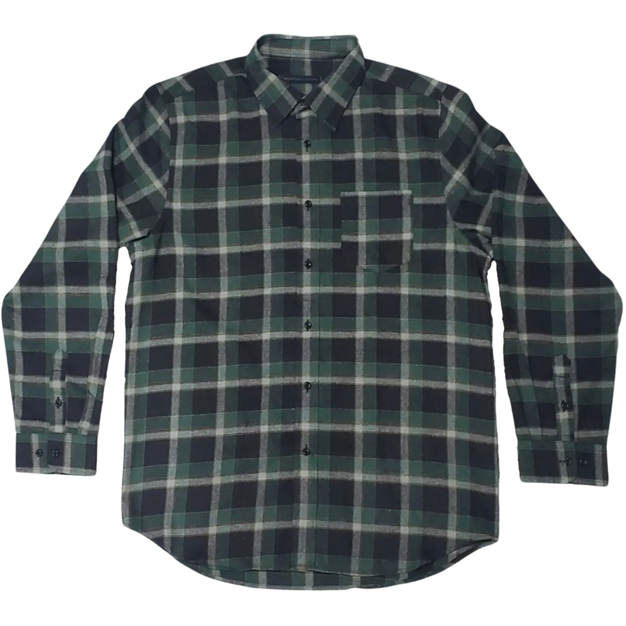 Dollars & Dreams - Gorge Green Flannel Long Sleeve Shirt