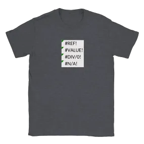 Excel errors - T-shirt