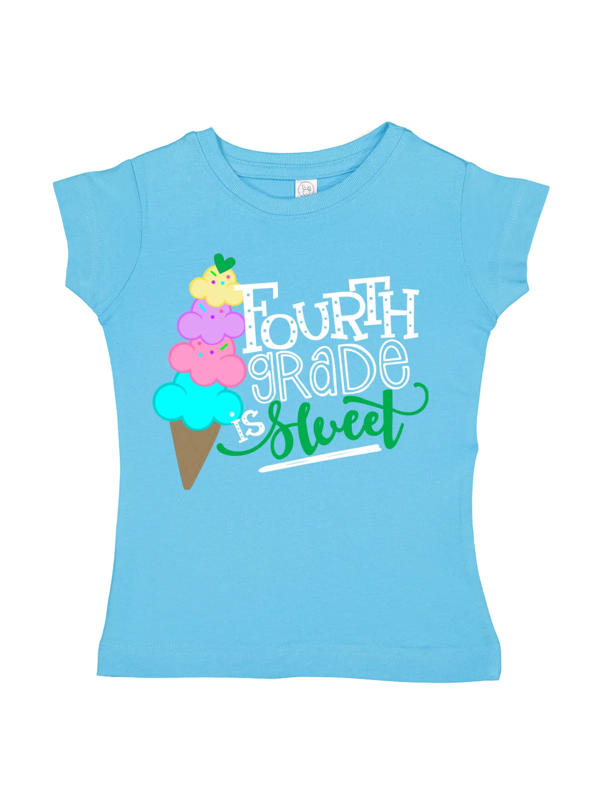 Fourth Grade is Sweet Girls Shirt - White, Black, Pink, & Blue