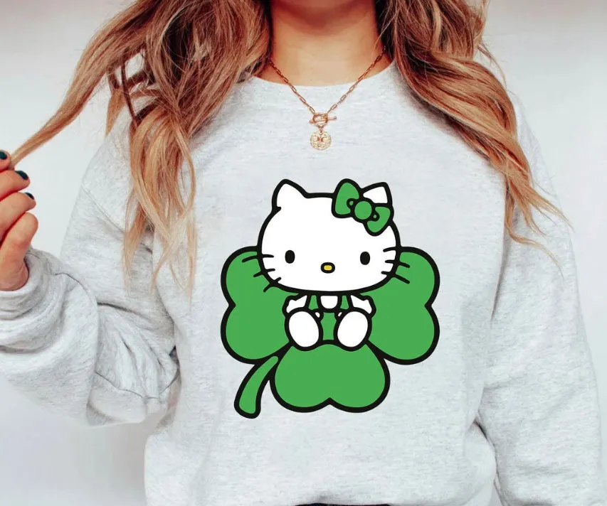 Green Kitty Sweater