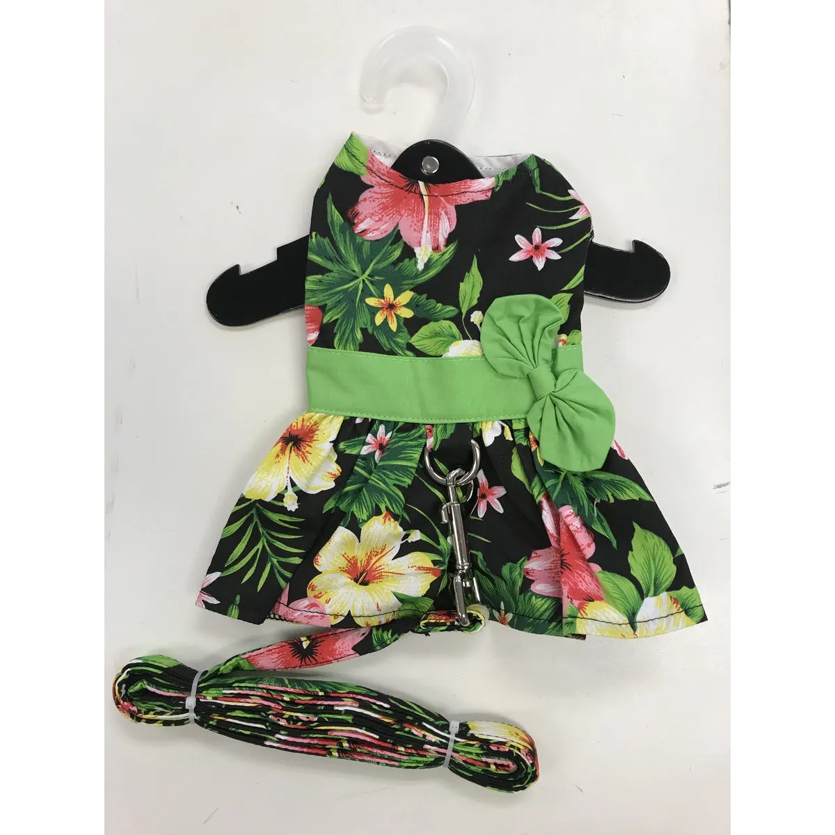 Hawaiian Dress for Dog | Black Floral Dress