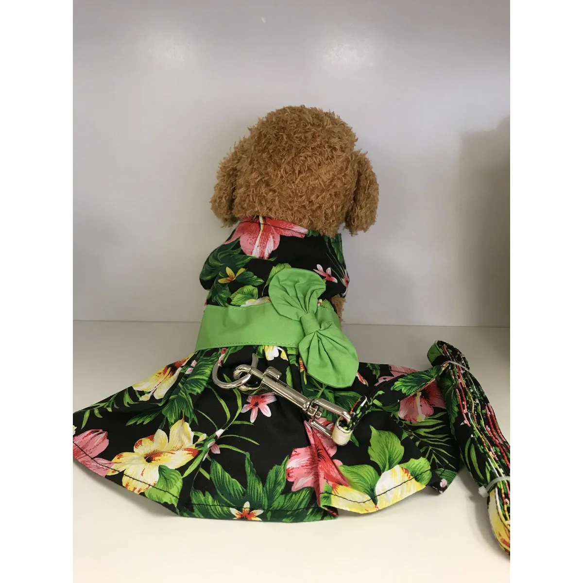 Hawaiian Dress for Dog | Black Floral Dress