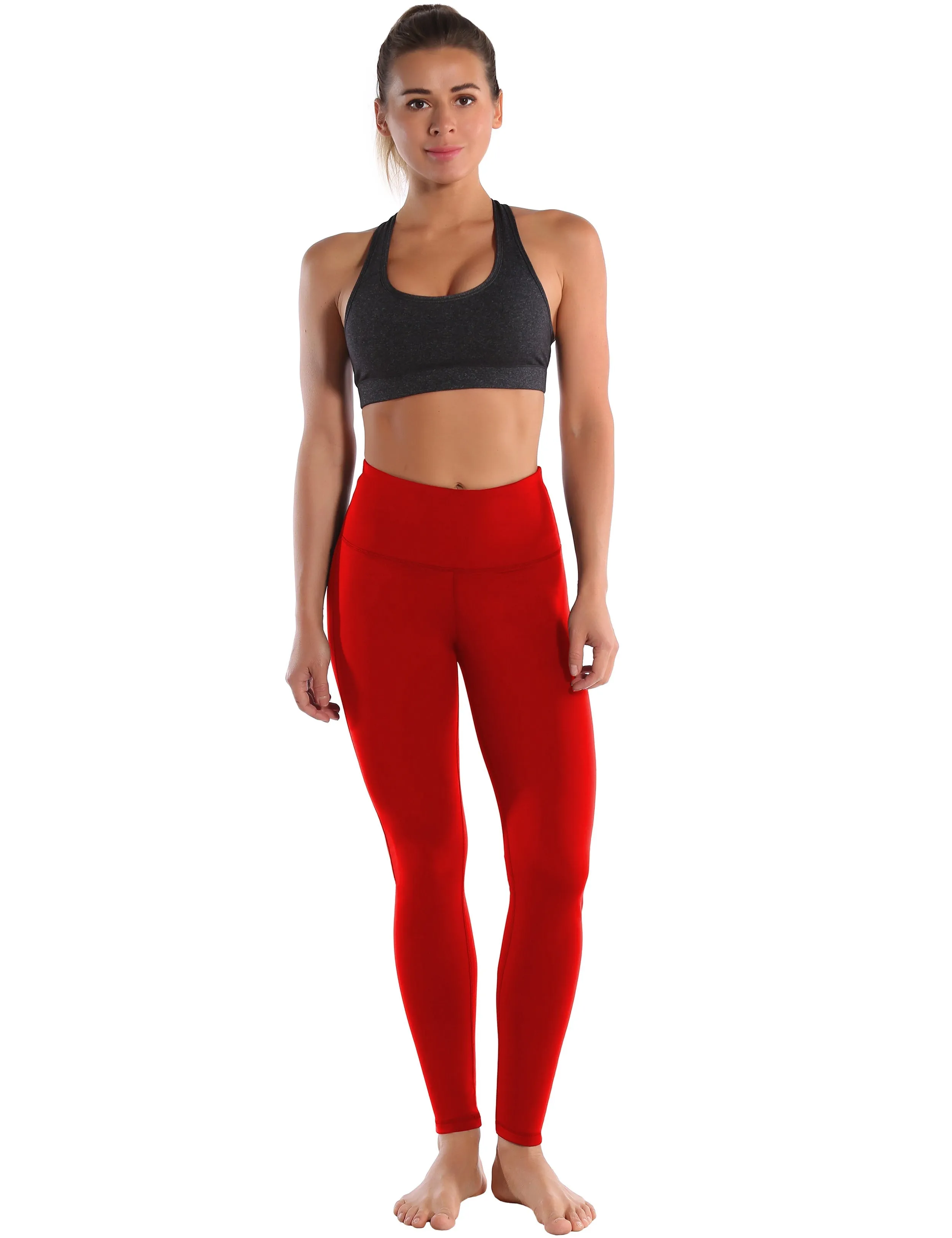 High Waist Side Line yogastudio Pants scarlet_yogastudio