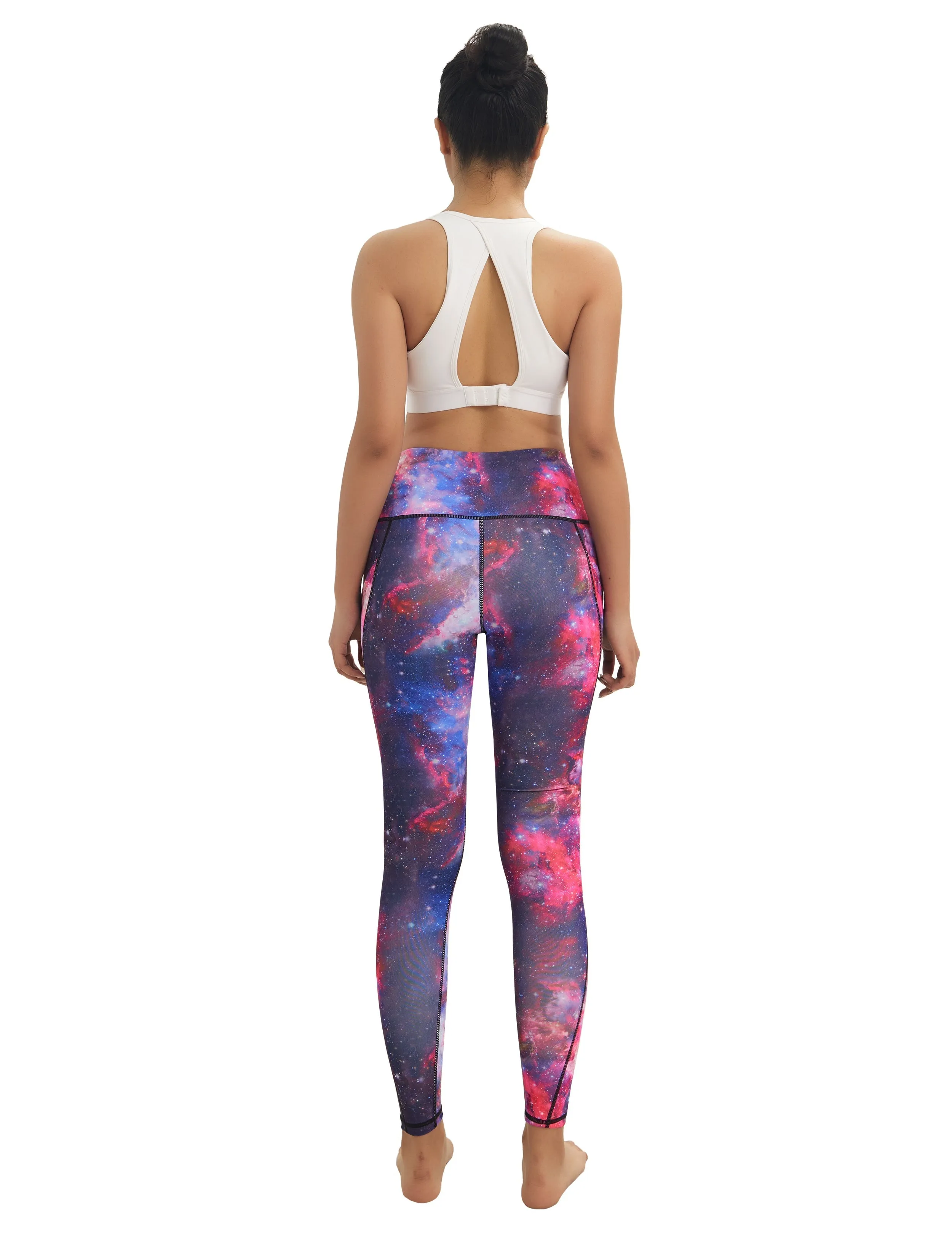 High Waist Side Pockets yogastudio Pants galaxy_yogastudio