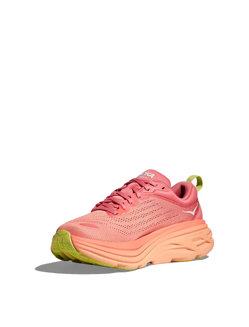 Hoka Womens Bondi 8 Trainer Coral / Papaya