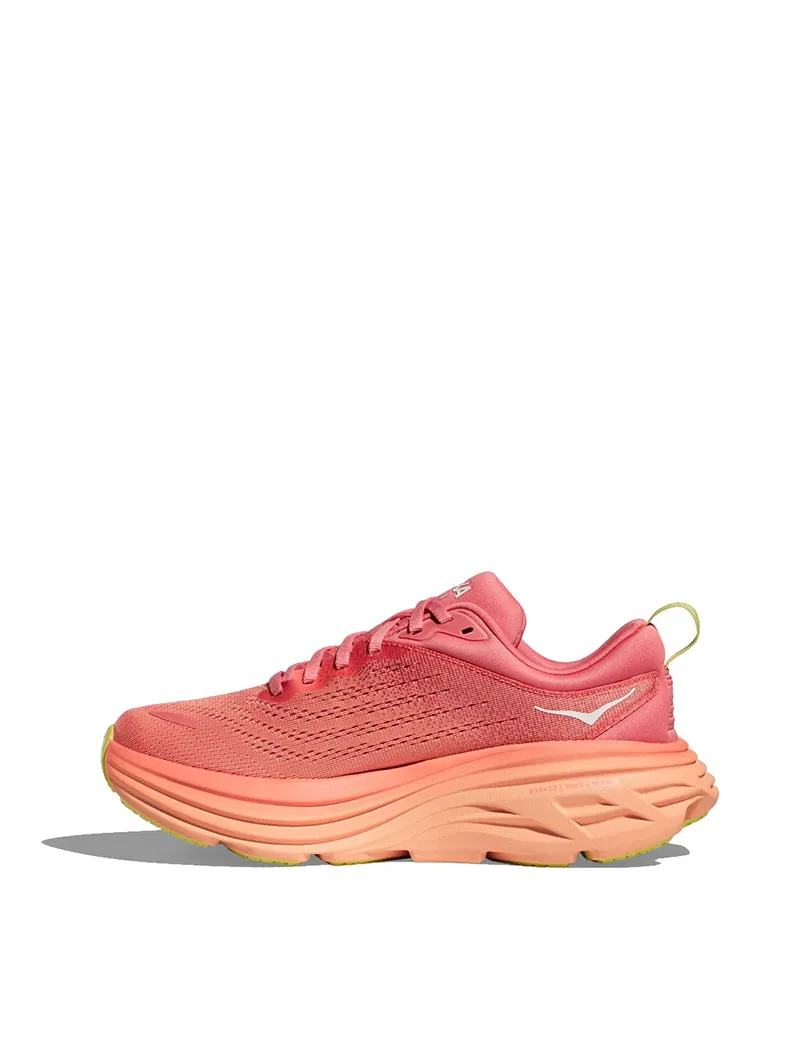 Hoka Womens Bondi 8 Trainer Coral / Papaya