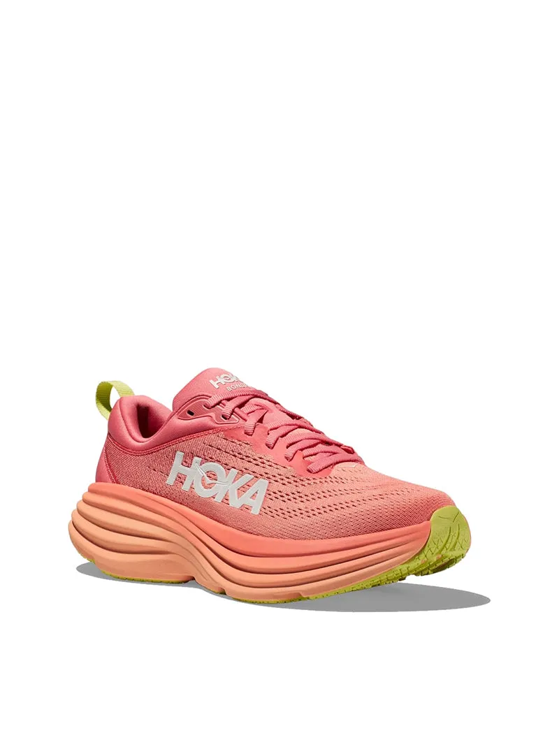 Hoka Womens Bondi 8 Trainer Coral / Papaya