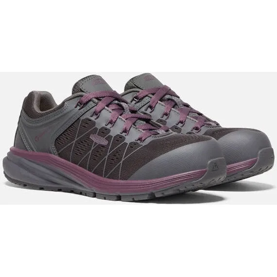 Keen Utility Women's Vista Energy Fiber Toe Work Shoe -Prune Purple- 1026985