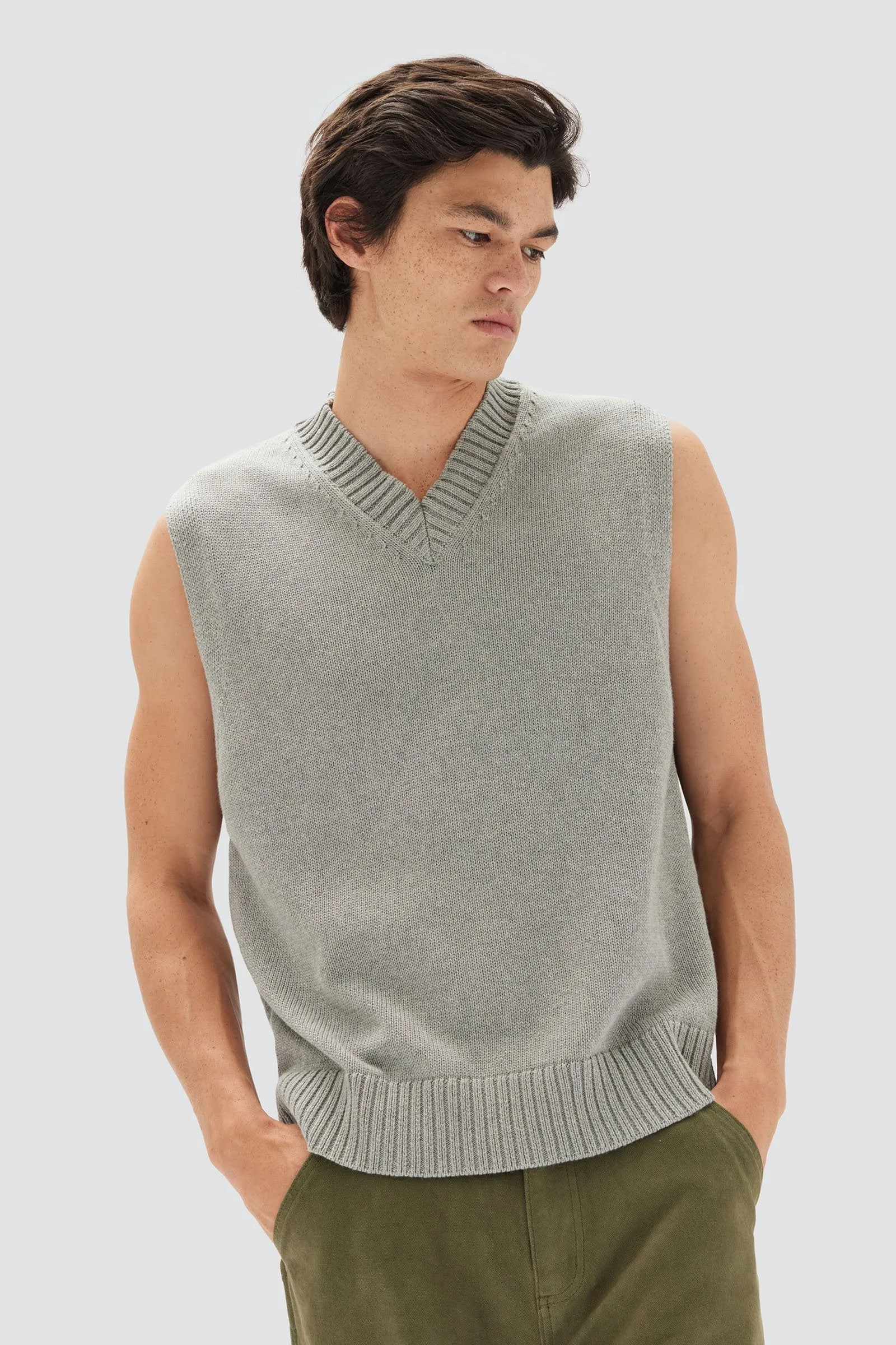 Leo V Neck Knit Vest