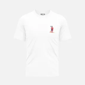 London Beach Club Beefeater - White Organic Cotton T-Shirt