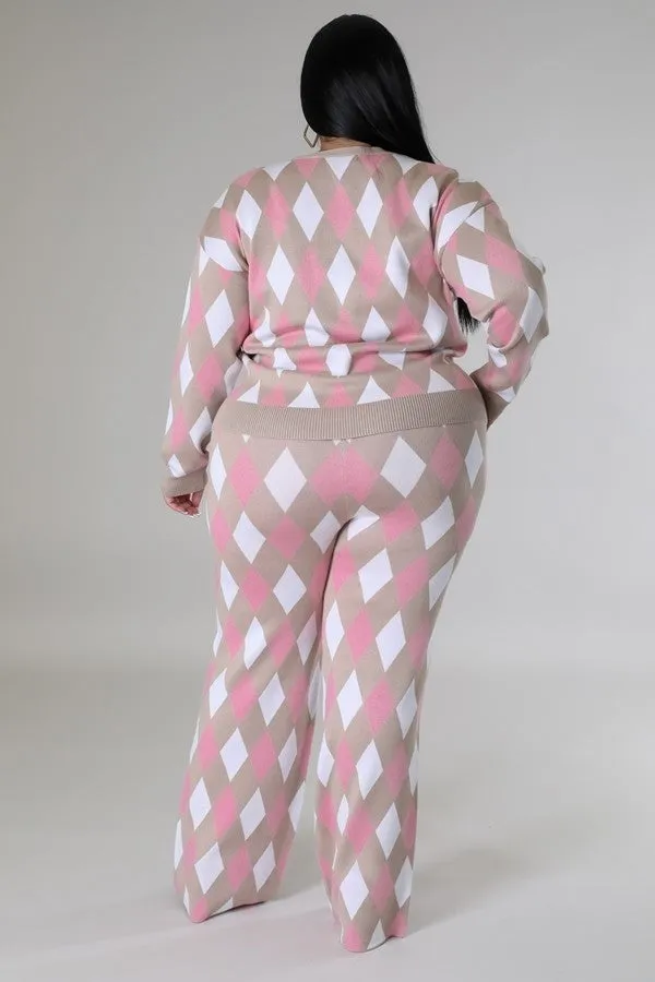 Long Sleeves Stretch Pant Set