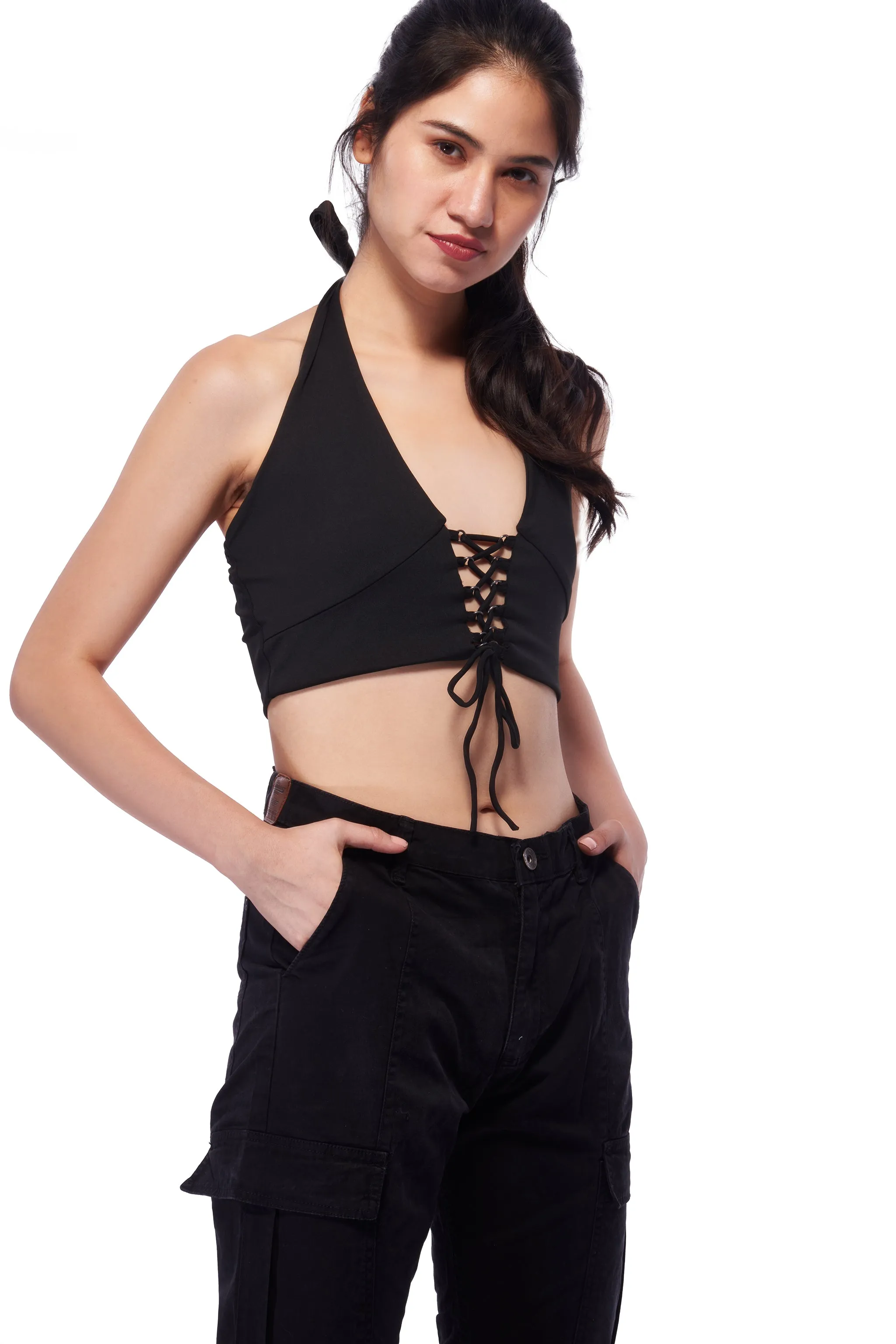 Maddy Tie-Up Halter Top