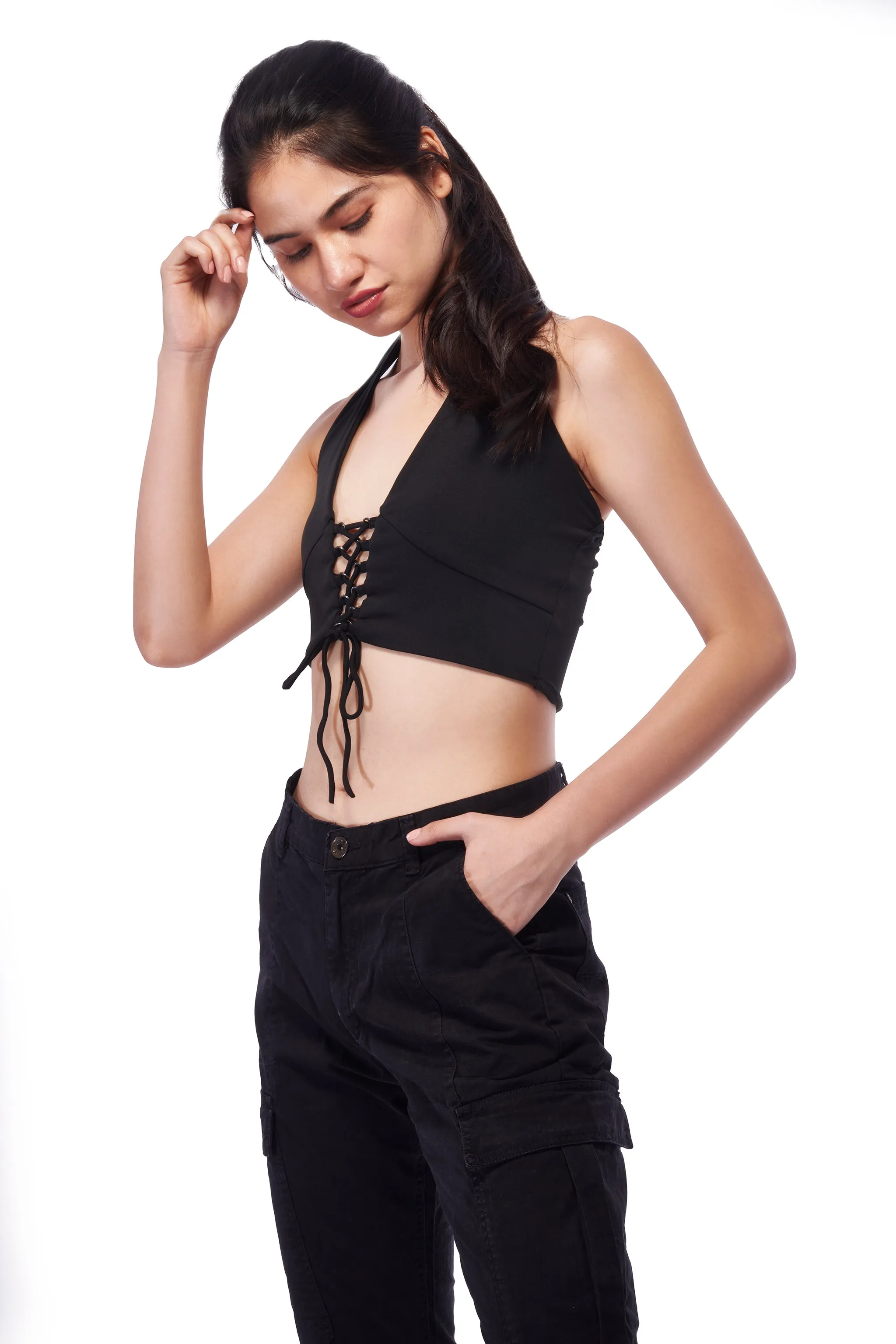 Maddy Tie-Up Halter Top