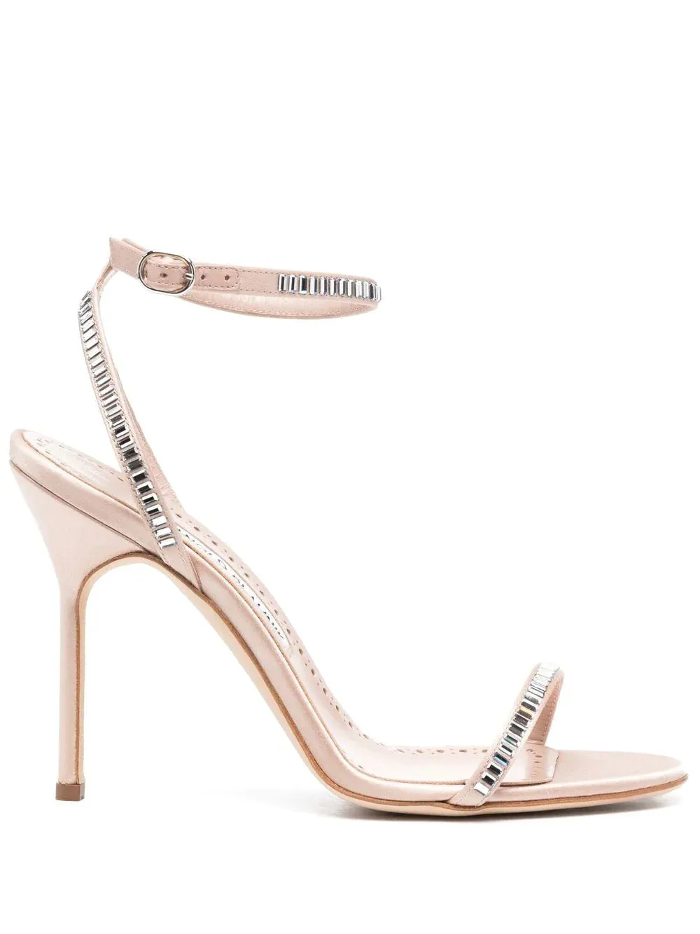 Manolo Blahnik Crinastra 105mm satin strappy sandals