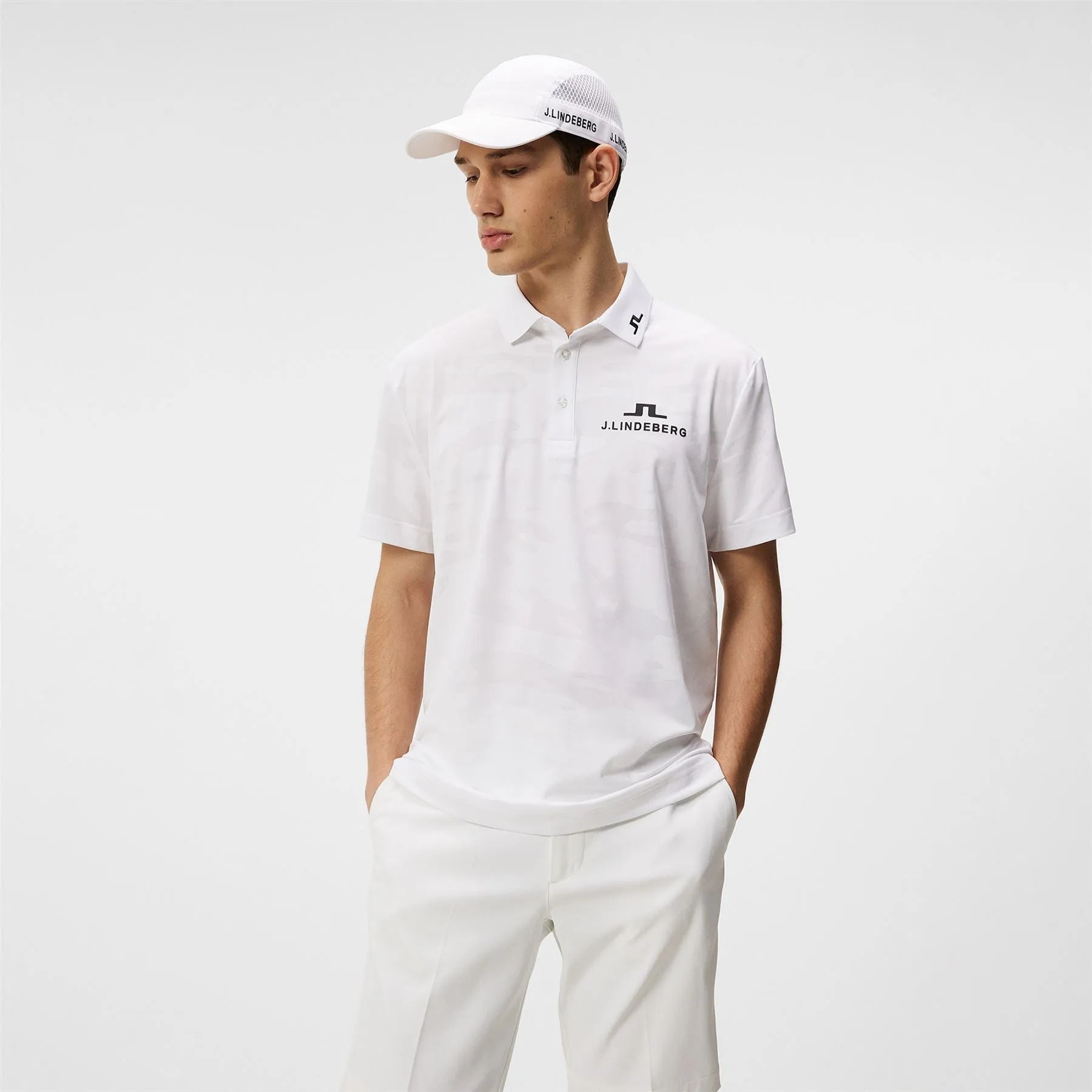 Mat Regular Fit Jacquard Tour Polo White - SS24