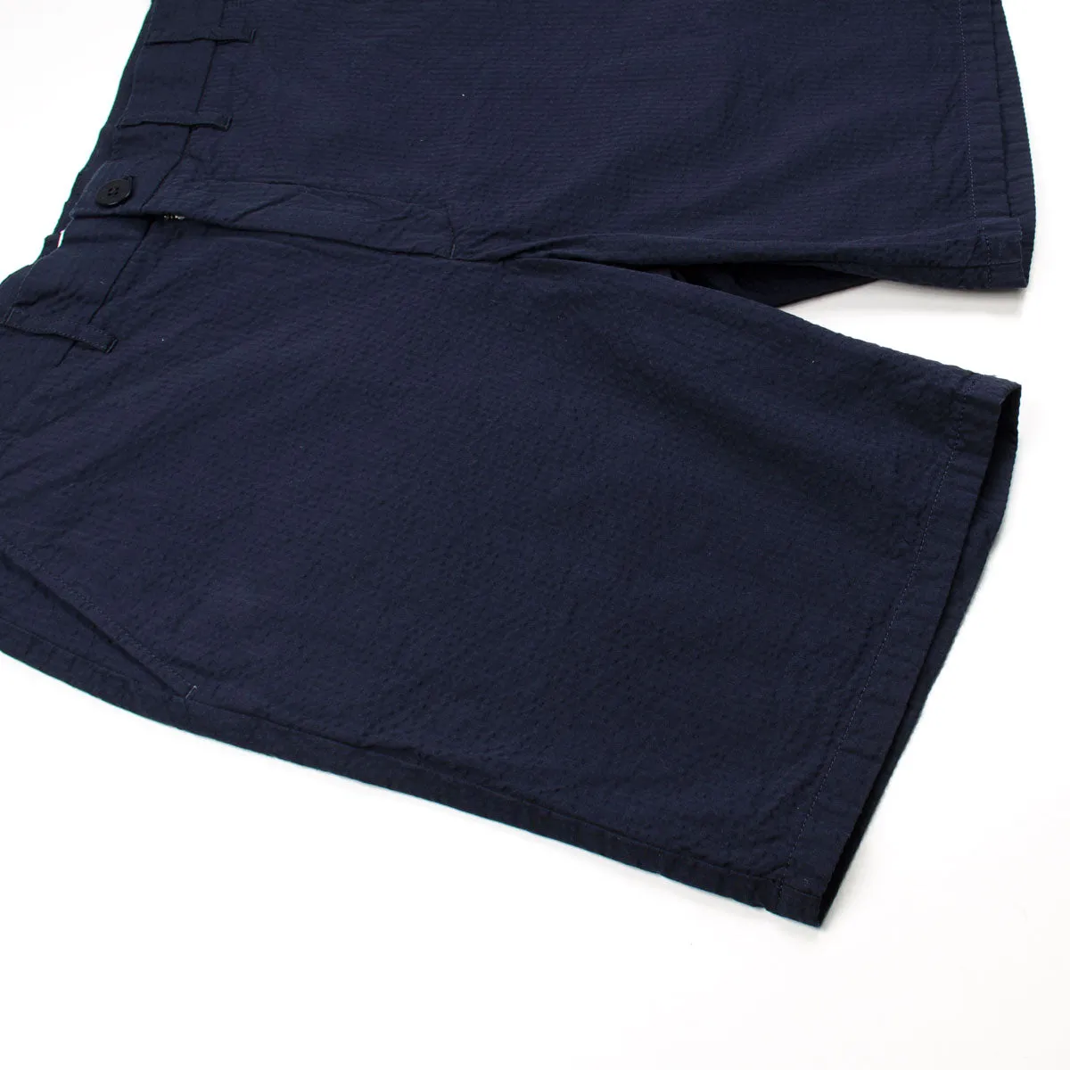 Norse Projects - Aros Seersucker Shorts - Dark Navy