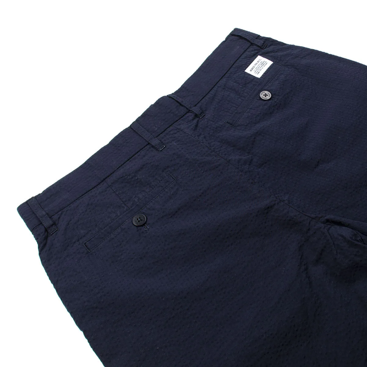 Norse Projects - Aros Seersucker Shorts - Dark Navy