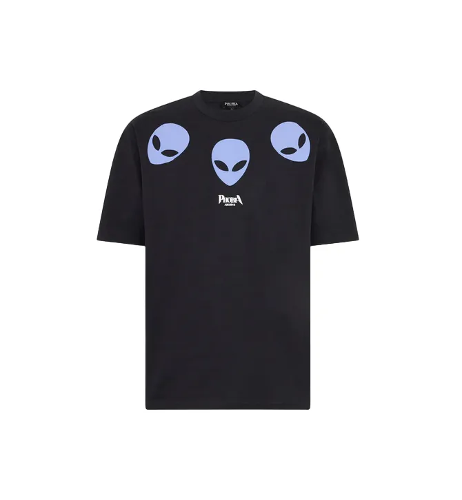 Phobia adult short sleeve t-shirt Triple Alien PH00638 black