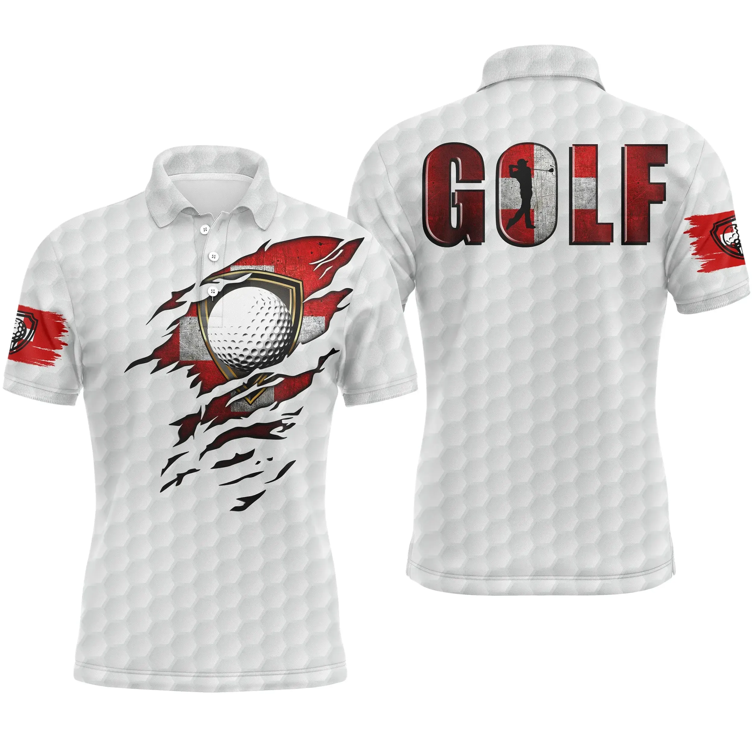 Polo de Golf Homme Et Femme, Golf En Suisse, Cadeau Golfeur - CT10092221