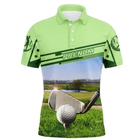 Polo Golf Personnalisé Motif Parcours Golf, Cadeau Idéal Golfeur - CT14072317