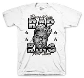 Retro 11 Cool Grey Shirt - Rap King  - White