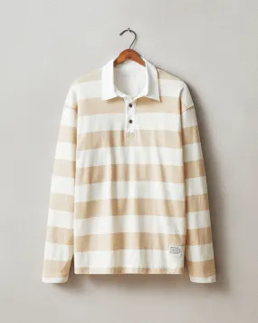 Rugby Shirt - Khaki Stripe