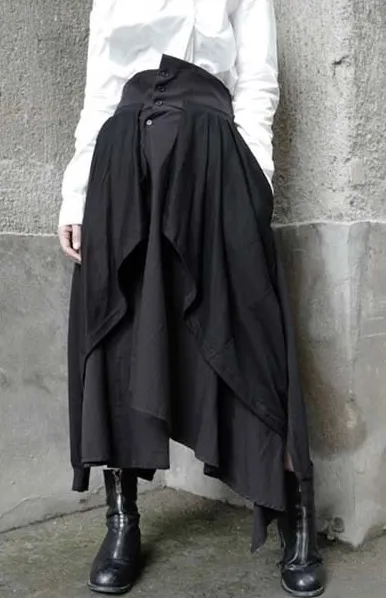 Satsuki Double Layer Irregular Skirt