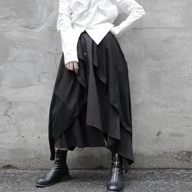 Satsuki Double Layer Irregular Skirt