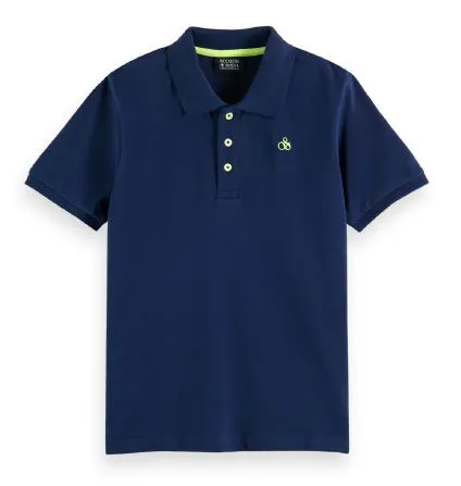 Scotch & Soda Boys Navy Regular Fit Polo_ 176163